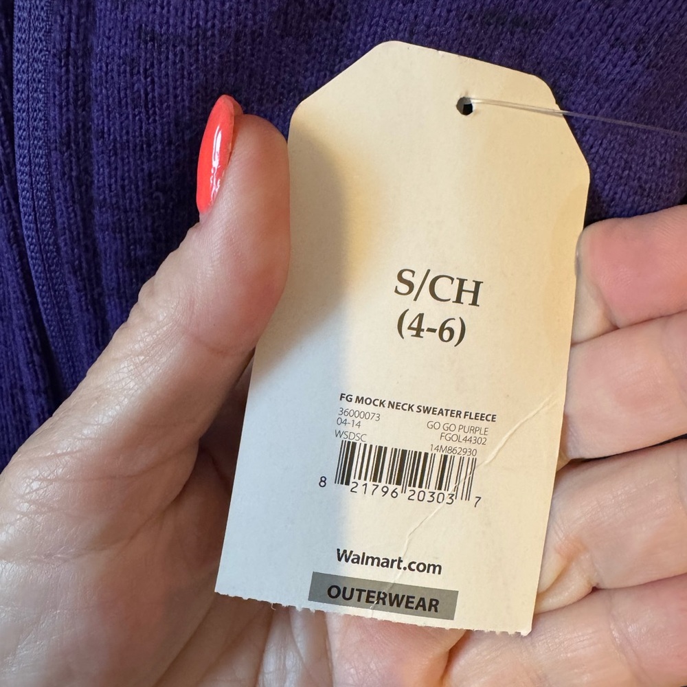 NWT Women's Purple Sweater Jacket SMALL #3 - Picture 10 of 11